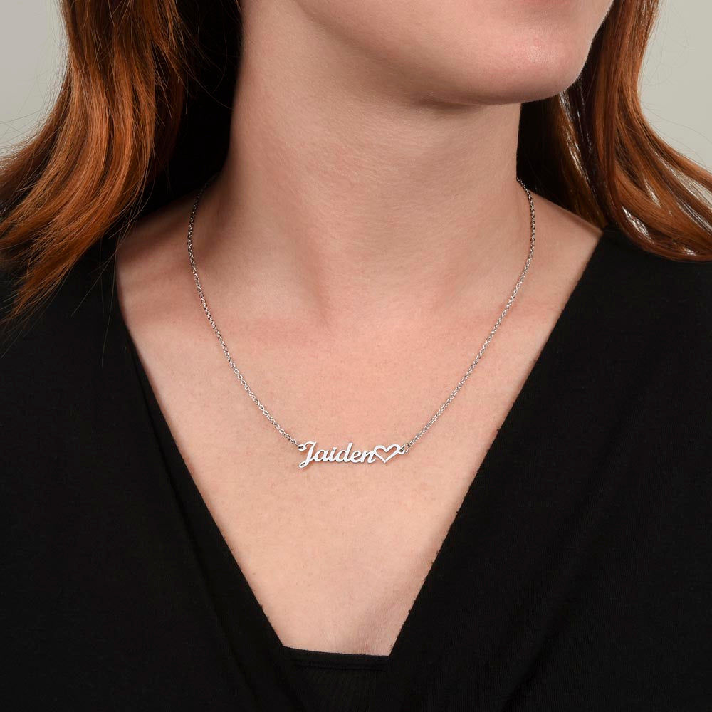Non-Message Card Custom Name Necklace